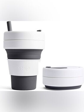 Stojo Collapsible Cup - slate (16 oz)